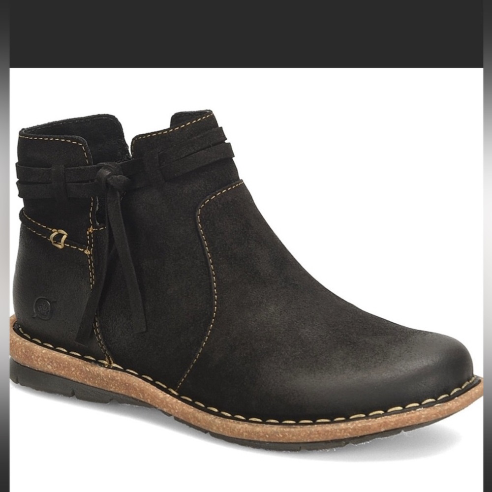 BORN Wynter Ankle Bootie Black 8.5 Never Worn